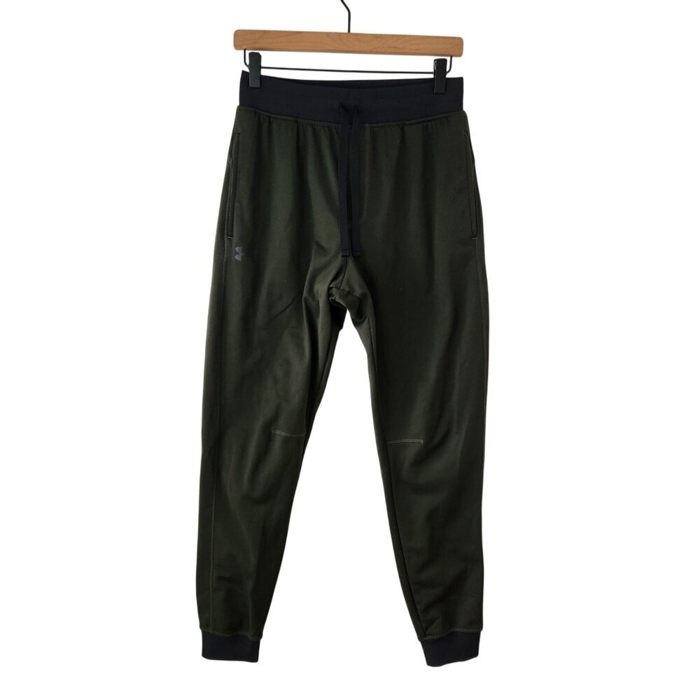Under Armour Men's Sweatpants Green Joggers Workout Casual Tapered S